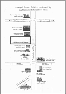 Map near Rangsit prosper estate